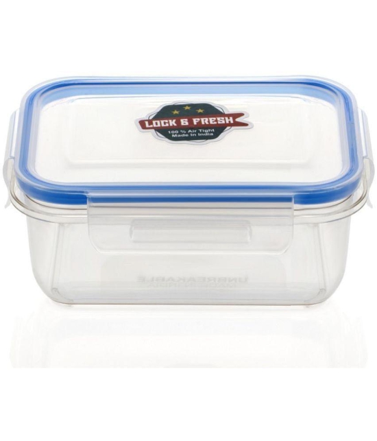 HOMETALES Plastic Multi-Purpose Food Container, 500ml (6U) - Transparent