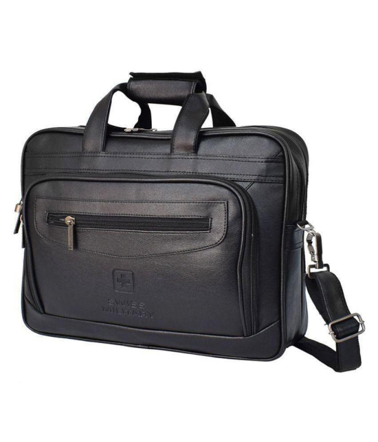 Swiss Military PLB1 Black P.U. Office Bag