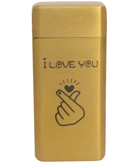 JMALL - Gold Aluminium Cigarette Lighter ( Pack of 1 ) - Gold