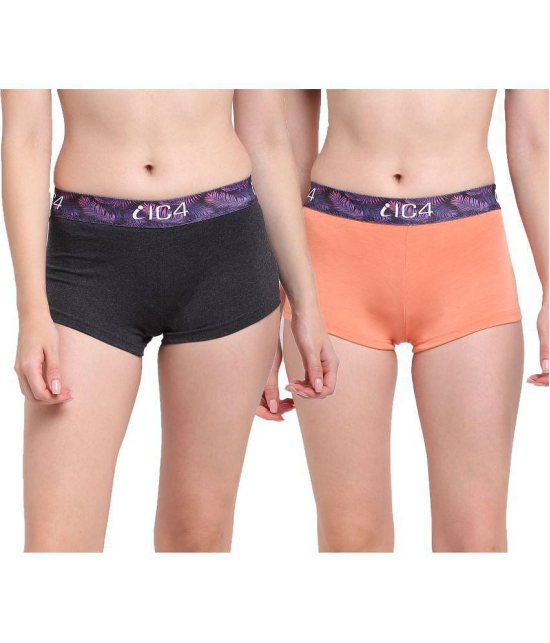 IC4 Cotton Lycra Boy Shorts - Pack of 2 - XXL