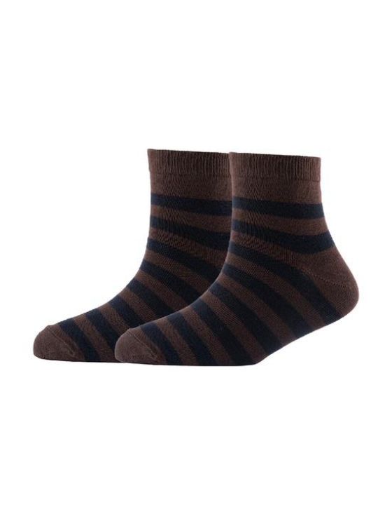 Men Pack Of 2 Striped Cotton Ankle Length Socks