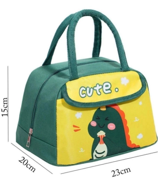 House Of Quirk Green Lunch Bags ( 1 Pc ) - Green