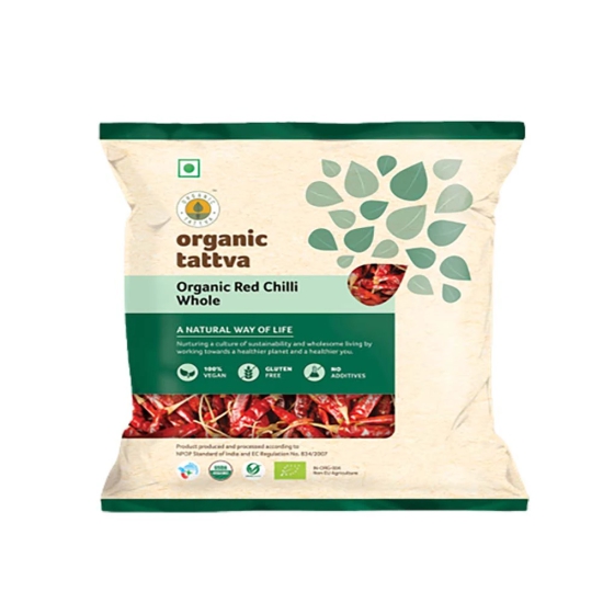 Organic Tatva Organic Tattva Red Chilli Whole (100 Gm), 1 Pc