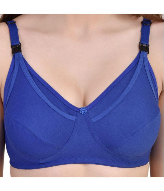 Desiprime Poly Cotton Everyday Bra - Blue Single - 36B