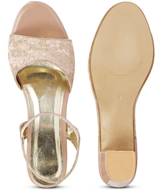 Saheb - Beige Women''s Sandal Heels - None