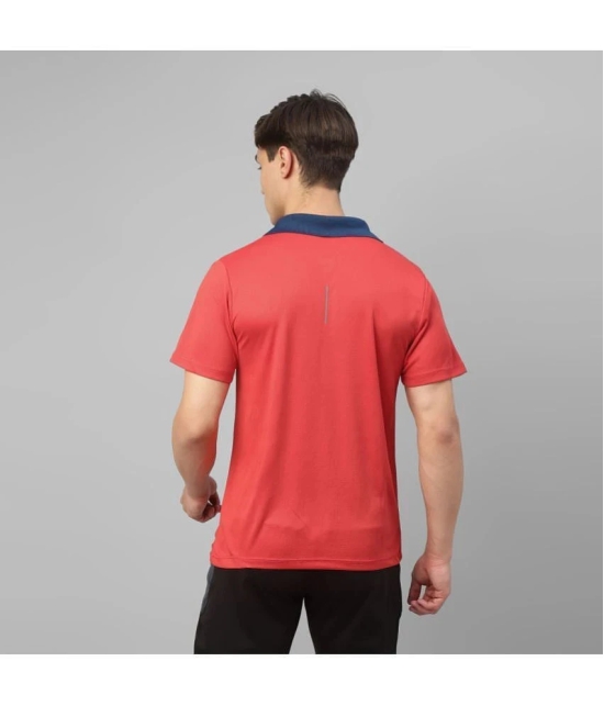 Dida Sportswear Red Polyester Regular Fit Mens Sports Polo T-Shirt ( Pack of 1 ) - None