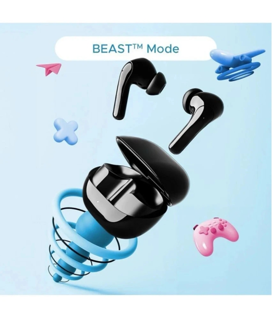 UBON BT-315 AIR TIGER Bluetooth True Wireless (TWS) On Ear 24 Hours Playback Active Noise cancellation IPX4(Splash & Sweat Proof) Black