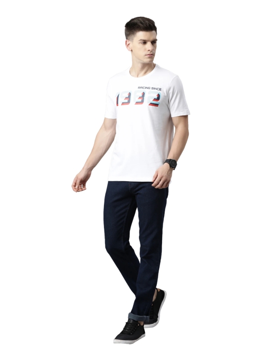 TVS Racing Round Neck T Shirts-Premium 100% Cotton Jersey, Versatile T Shirt for Men, Ideal for Gym, Casual Wear & More-Mercerised Yarn for Extra Durability-Easy to Wear & Wash (Type-1)