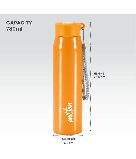 Milton Handy 850 Stainless Steel Water Bottle (780 ml) Orange - Orange