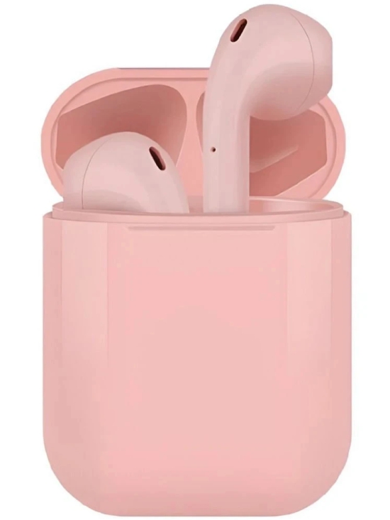 Neo I12 INPODS Bluetooth True Wireless (TWS) On Ear 2 Hours Playback Magnetic earpeice IPX4(Splash & Sweat Proof) Pink