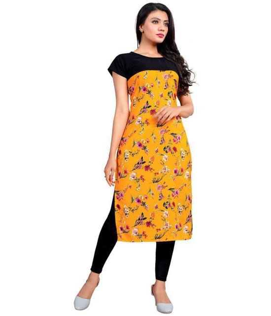 BROTHERS DEAL - Multicolor Crepe Women's Straight Kurti - L