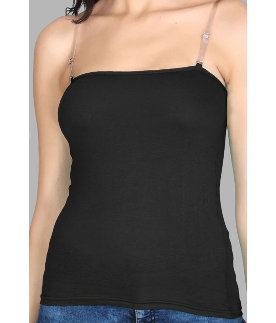 Madam Camisole Cotton Blended Camisoles - Black Single - None