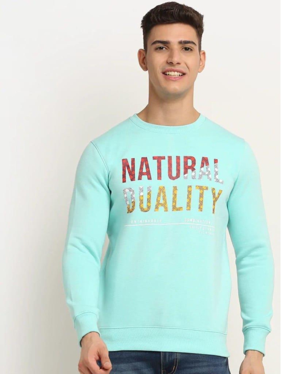 Rodamo  Men Blue Printed Sweatshirt