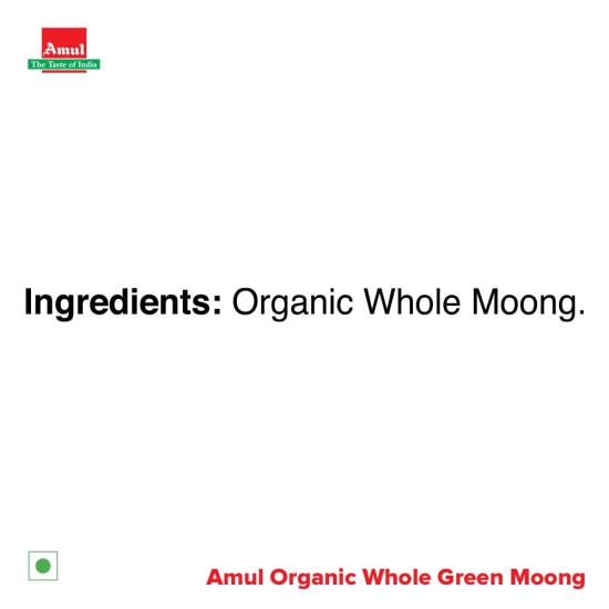 AMUL ORGANIC WHOLE MOONG DAL