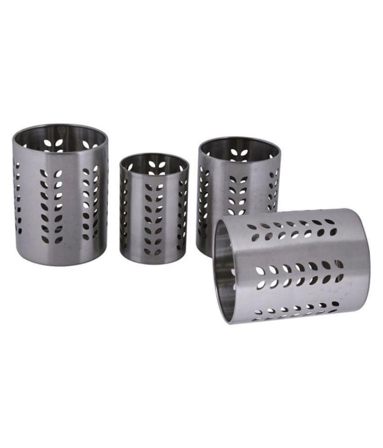 Dynore 4 Pcs Stainless Steel Cutlery Holder - Steel