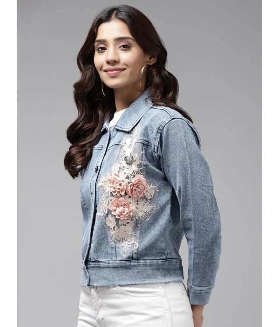 Aarika - Denim Blue Denim Jacket - None