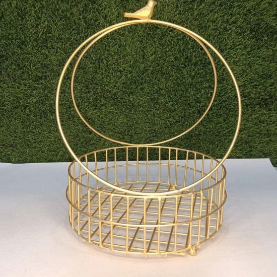 Golden Round Basket