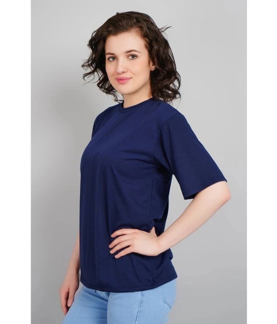 AKTIF Blue Cotton Womens T-Shirt ( Pack of 1 ) - None