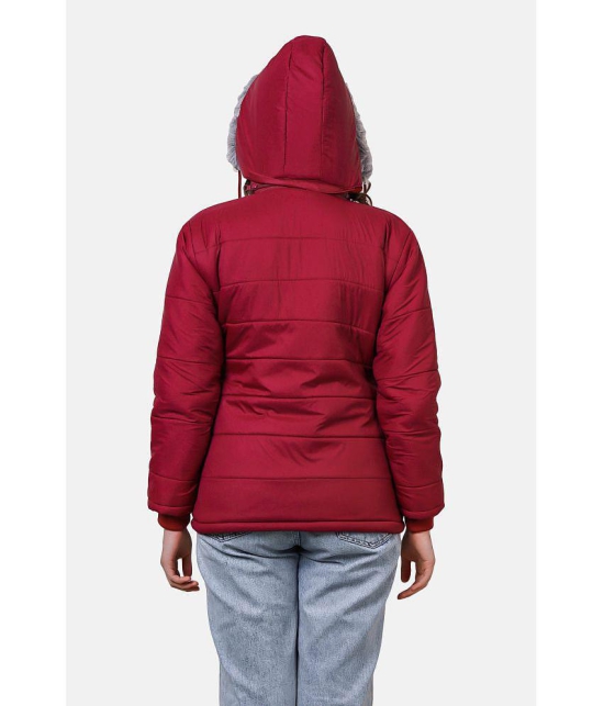 NUEVOSDAMAS - Polyester Maroon Quilted/Padded Jackets - None