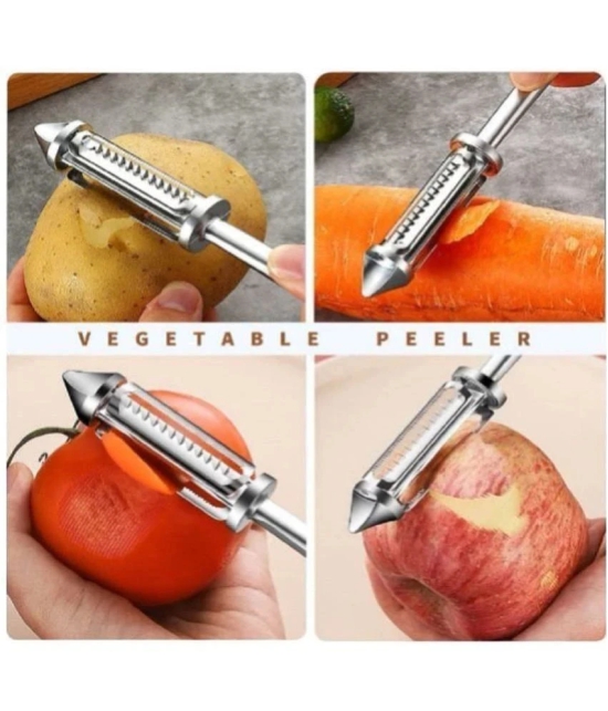 iview kitchenware Black Stainless Steel Vegetable Peeler ( Pack of 1 ) - Black