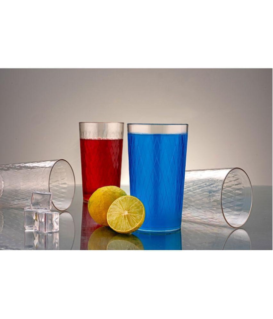 iview kitchenware - Water/Juice/Wine Plastic Glasses Set 250 ml ( Pack of 6 )