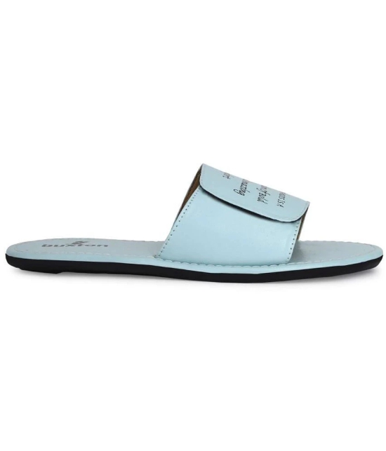 Buxton Light Blue Mens Slide Flip Flop - None