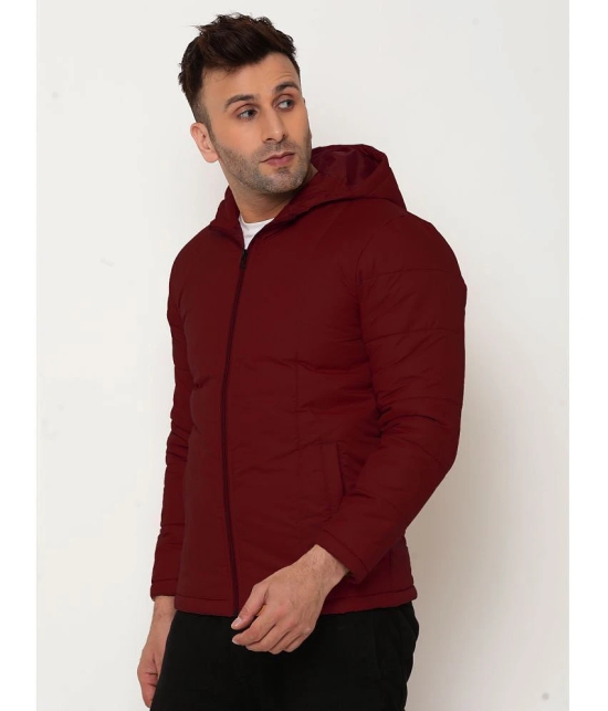 9TY3REE Polyester Mens Puffer Jacket - Wine ( Pack of 1 ) - None