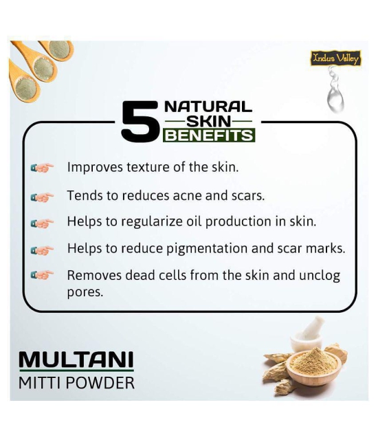 Indus Valley Multani Mitti and Lemon Peel Powder for Natural Glowing Skin Combo Pack