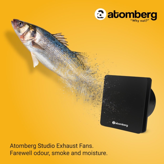 Atomberg Studio 150mm BLDC motor Energy Saving Exhaust Fan |Black