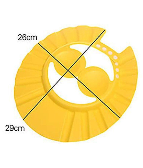 EIGHTEEN ENTERPRISE Baby Toddler Shampoo Bath Shower Cap Wash Hair Ear Shield ( set of 3 ) - None