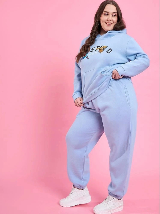 AUSTIVO Blue Printed Joggers Top Set - None