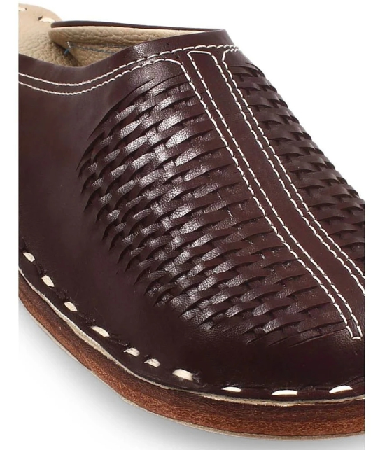 Apratim Brown Mens Mule - None