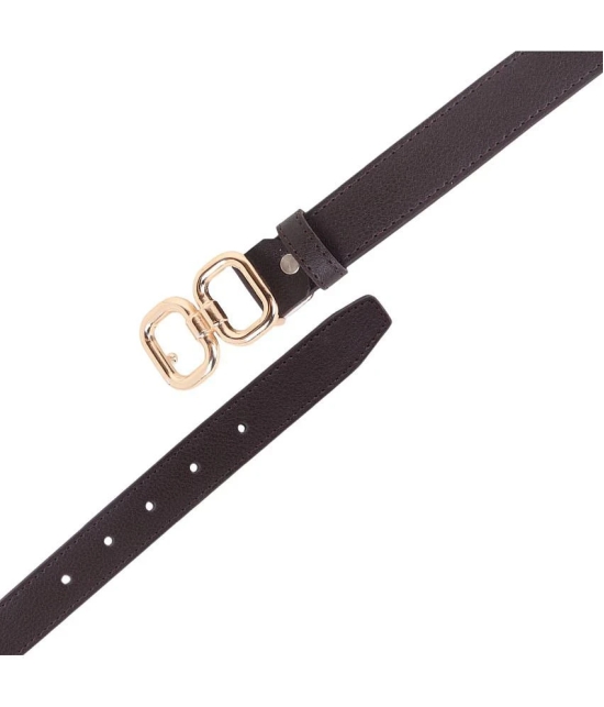 Zacharias - Gold Faux Leather Mens Casual Belt ( Pack of 1 ) - None