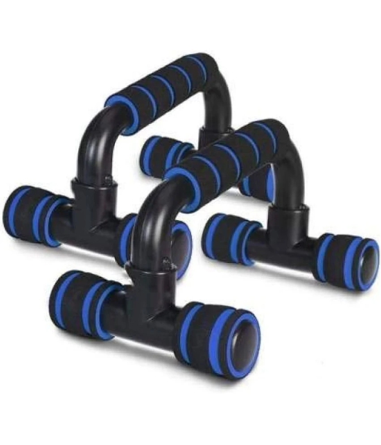 Push Up Bar Stand for & Home Exercise, Dips/Push Up Stand for Men & Women Useful in Chest & Arm Workout (Blue) Pack of 1 - Blue