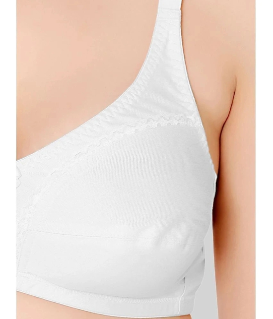 Bodycare White Cotton Blend Non Padded Womens Everyday Bra ( Pack of 1 ) - None