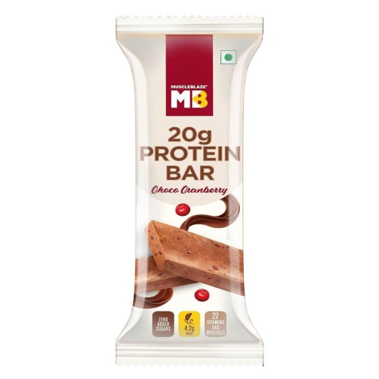 MuscleBlaze Choco Cranberry 20 g Protein Bar, 20 gm