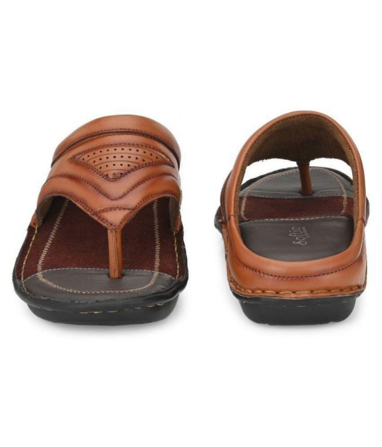 softio Tan Flip Flops - 9