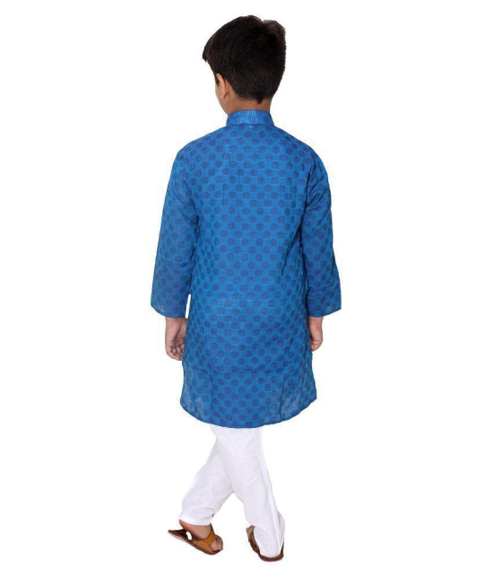 Fourfolds Ethnic Wear Kurta Pyjama Set for kids and Boys_j004 - None