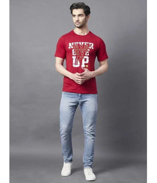 Rigo - Cotton Slim Fit Maroon Mens T-Shirt ( Pack of 1 ) - None