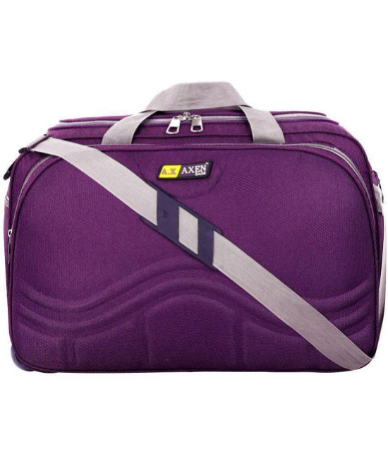 AXEN BAGS - Purple Polyester Duffle Trolley - Onesize