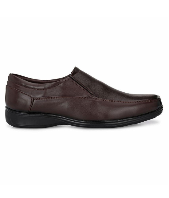 Leeport - Brown Men's Slip On Formal Shoes - 9