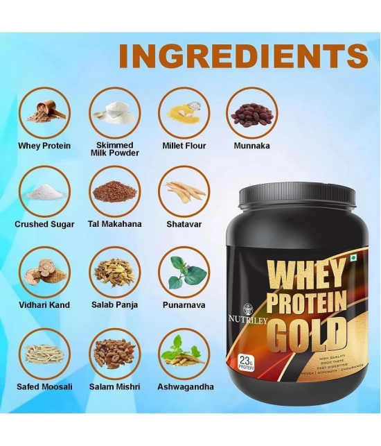 Nutriley Whey Gold Whey Protein ( 1000 gm , American Icecream - Flavour )