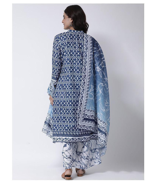 Hangup Blue Chanderi Dupatta