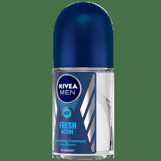 Nivea Men Roll On Deodorant - Fresh Active, For Men, 50 Ml Can