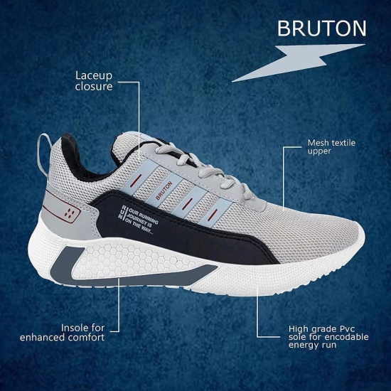 Bruton Sneakers Casual Shoes for Men Grey Mens Lifestyle - None