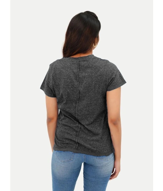 Radprix Black Cotton Blend Regular Fit Womens T-Shirt ( Pack of 1 ) - None