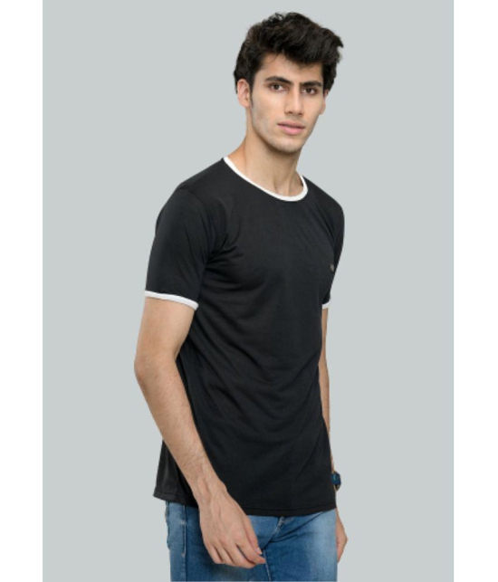 LEEBONEE - Black Cotton Blend Regular Fit Men's T-Shirt ( Pack of 1 ) - None