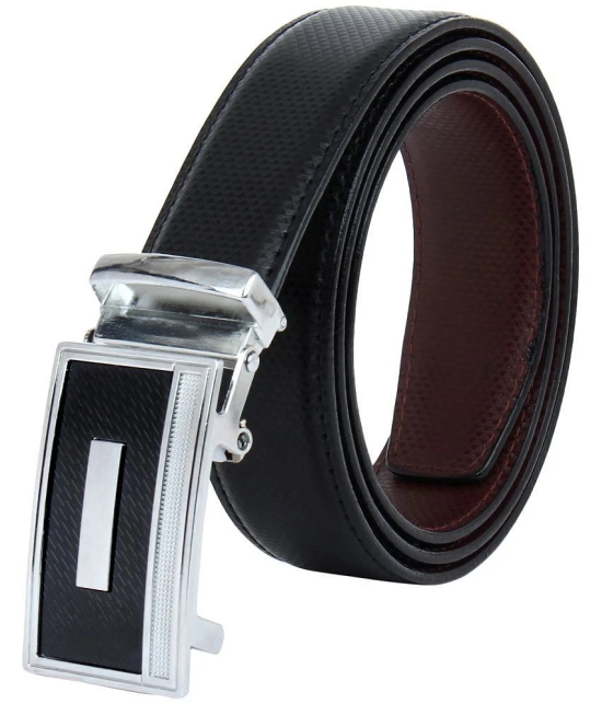 Zacharias - Black Leather Mens Reversible Belt ( Pack of 1 ) - None