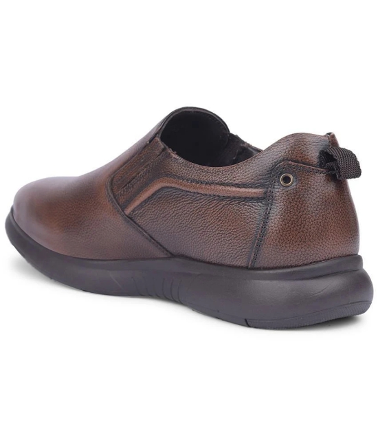 Liberty Brown Mens Slip On Formal Shoes - None