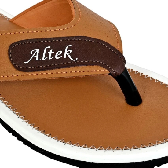 Altek Tan Mens Thong Flip Flop - None